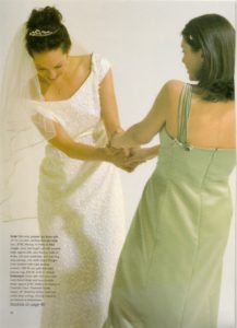 Magazine Article White Dress Tiara